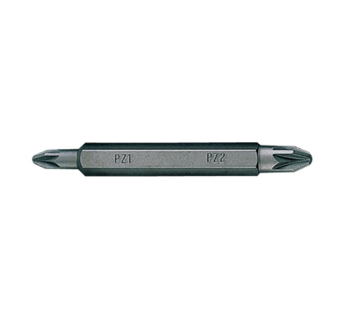 Бита торцевая 1/4" PZ1 х PZ2 L=60мм двусторонняя (уп.10)