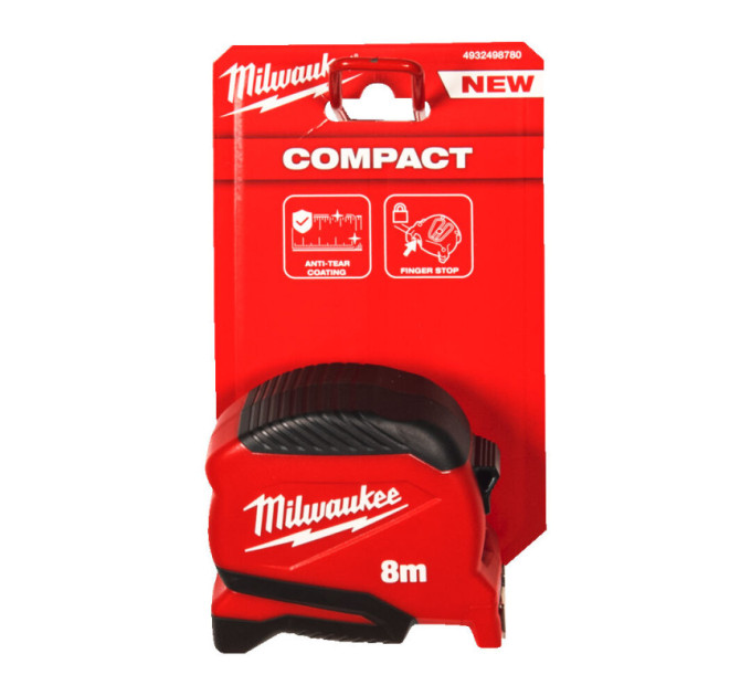 Рулетка Pro Compact MILWAUKEE (Gen 2), 8м, (25мм)
