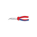 Круглогубцы плоские с режущей кромкой загнутые 40°, Ø3,2мм 200мм KNIPEX 26 22 200, фосфатированные