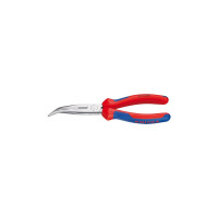 Круглогубцы плоские с режущей кромкой загнутые 40°, Ø3,2мм 200мм KNIPEX 26 22 200, фосфатированные