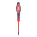 Отвертка VDE диелектрическая тонкая MILWAUKEE PZ1x80 мм