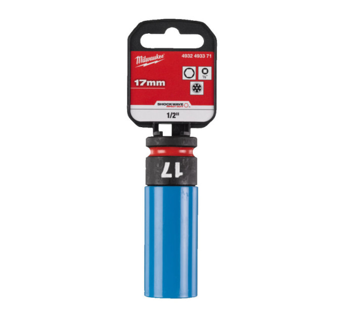 Головка ударная длинная 1/2" 17 мм (пластик) AUTO MILWAUKEE