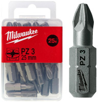 Біта MILWAUKEE, PZ3, 25мм, (25 шт)