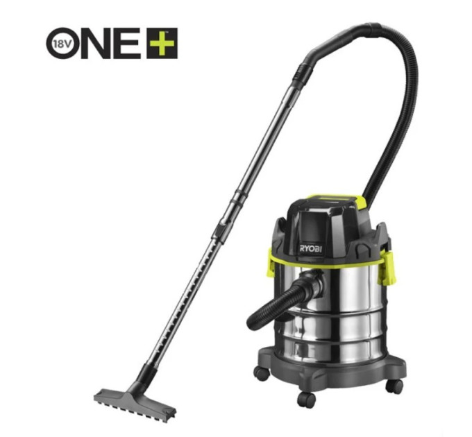 Пылесос аккумуляторный строительный RYOBI R18WDV-0 ONE+ (18л)