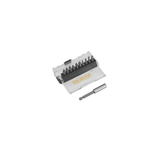 Набор 25 мм бит 10 штук: PH1 / PH2 / PH3 / PZ1 / PZ2 / PZ3 / T15 / T20 (×2) / T25. магнитный держате