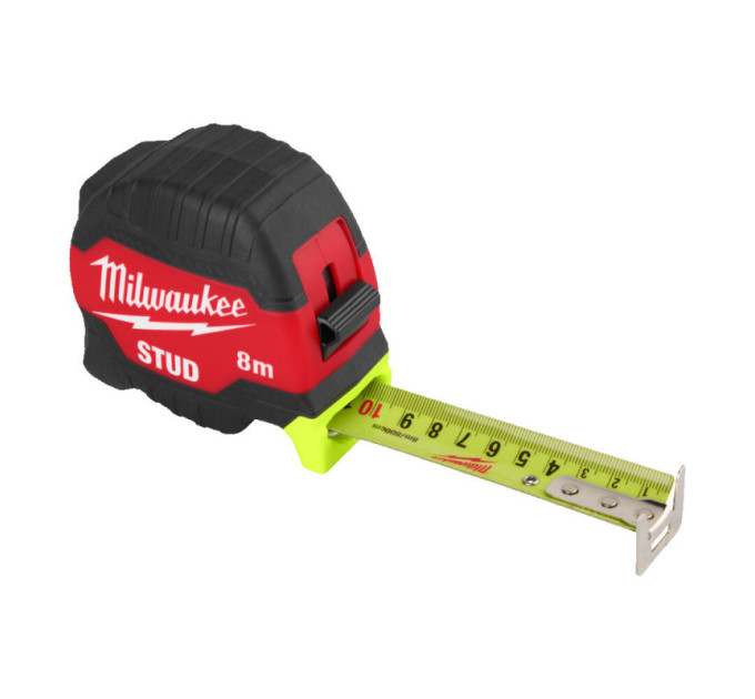 Рулетка магнитная STUD MILWAUKEE (Gen 3), 8м (33мм)