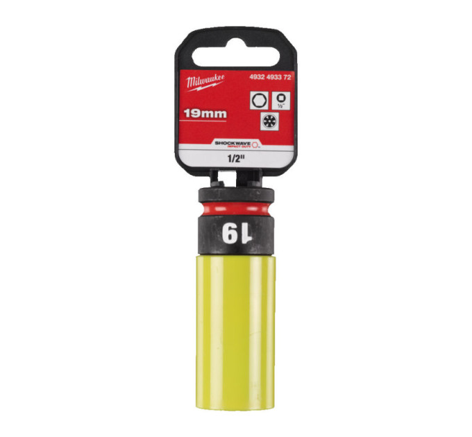 Головка ударная длинная 1/2" 19 мм (пластик) AUTO MILWAUKEE