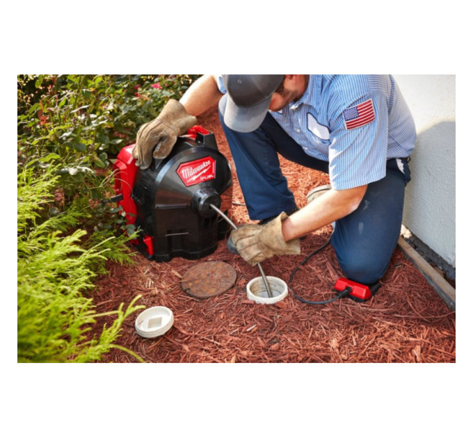 Машина прочистная аккумуляторная ранцевая MILWAUKEE M18 FFSDC16-0 трос16мм (каркас)