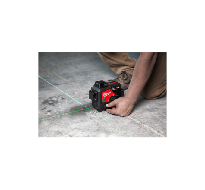 Нивелир лазерный аккумуляторный 3D MILWAUKEE, M12 3PLSKIT-401P (ЗУ+1акк.Х4Ач+оборудование+PACKOUT)