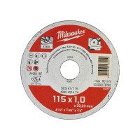 Диск отрезной по металлу MILWAUKEE, SCS 41/115х3 PRO+, Ø115мм, (200шт) Диск отрезной по металлу MILWAUKEE, SCS 41/115х3 PRO+, Ø115мм, (200шт)