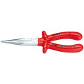 Круглогубцы плоские с режущими кромками Ø3,2мм, 200мм VDE KNIPEX 26 17 200, хромированные