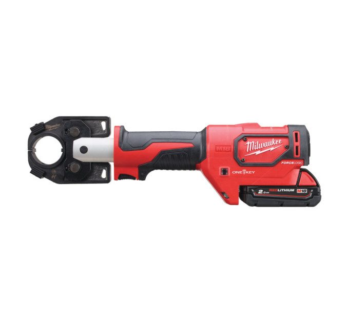Обжимник гидравлический аккумуляторный для кабелей MILWAUKEE M18 HCCT-201C ONE-KEY (ЗУ+1Х2Ач+кейс)