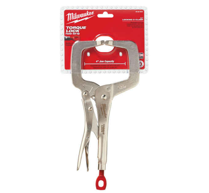 Зажим-струбцина тип С Torque Lock MILWAUKEE, (неподвижные губки), 280мм