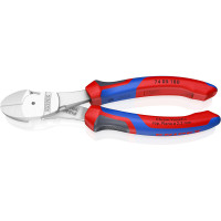 Кусачки боковые (бокорезы) особой мощности, Ø3,8мм, 180мм KNIPEX 74 05 180, хромированные