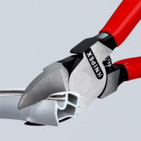 Кусачки боковые (бокорезы) для пластмассы, 160мм KNIPEX 72 01 160 SB, фосфатированные