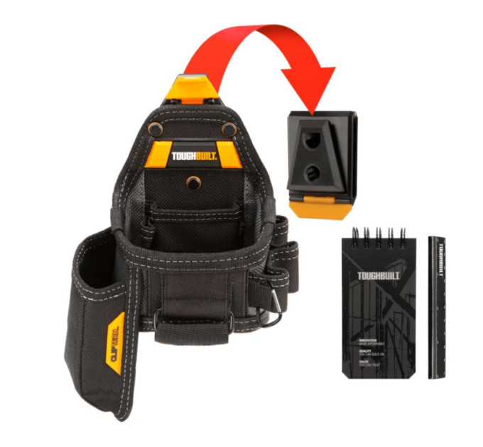 Строительная поясная сумка для рулетки и ножа ClipTech TOUGHBUILT TB-CT-25X
