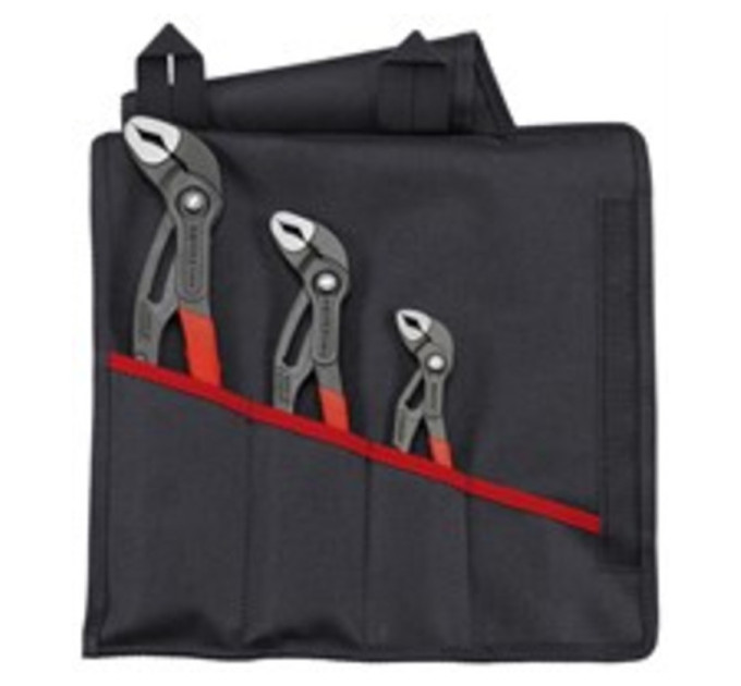 Набор клещей сантехнических переставных Cobra KNIPEX 00 19 55 S9, в сумке (150/250/300мм) (3шт)