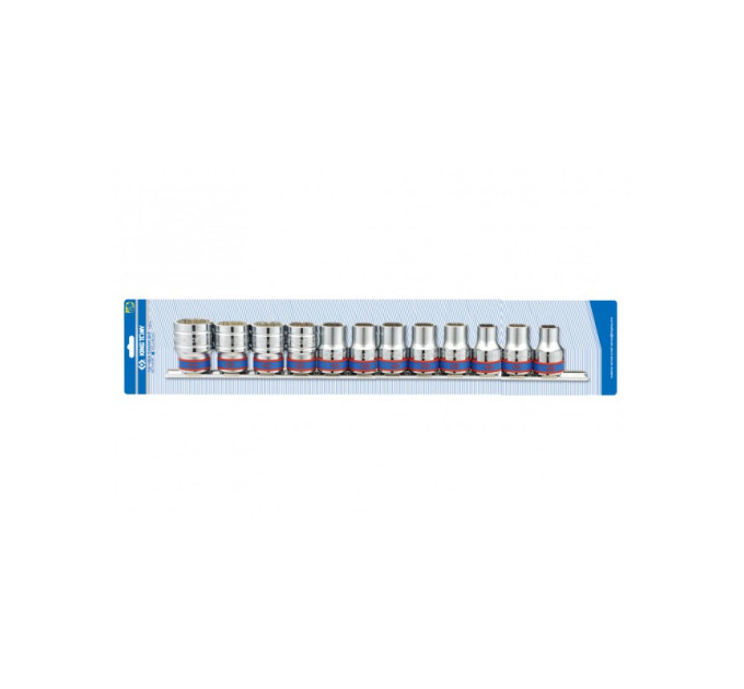 Набор головок 1/2" 8 ед. 6-ти гранные, (10-24mm) на планке