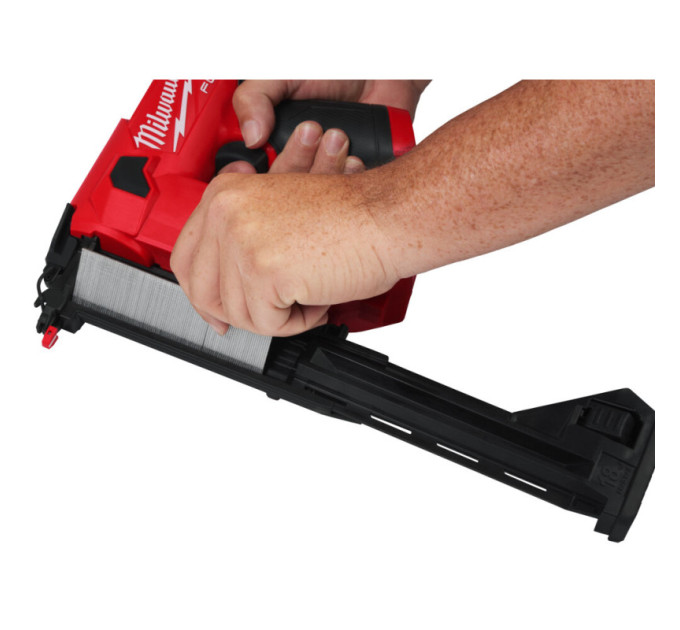 Пистолет гвоздезабивной аккумуляторный бесщёточный MILWAUKEE M12 FCN18GS-0X, 16-38мм (каркас+кейс)