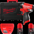 Шуруповерт ударный аккумуляторный бесщёточный MILWAUKEE (170 Нм) M12 FID2-202Х (ЗУ+2акк.Х2Ач+HDкейс)