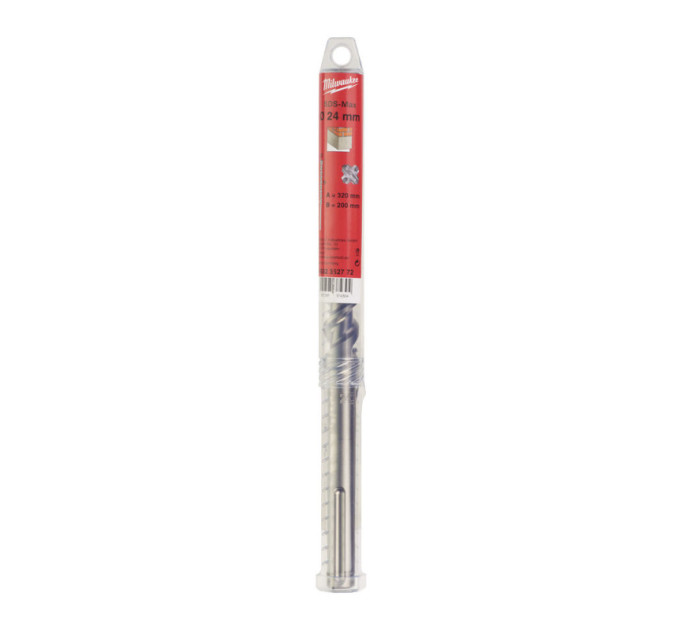 Бур SDS-MAX MX4 MILWAUKEE, Ø24,0х320х200мм