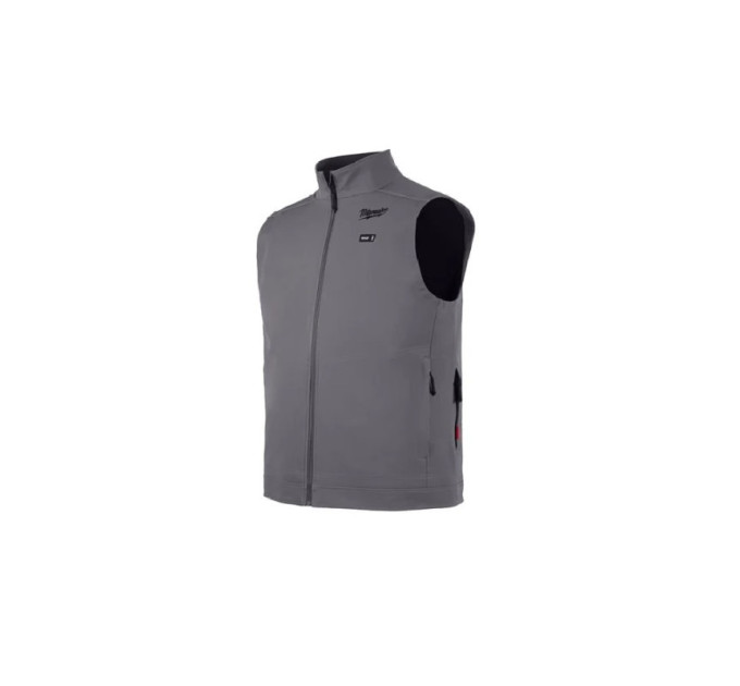 Жилет с подогревом MILWAUKEE, M12 HVGREY1-0(L), серый (размер L)