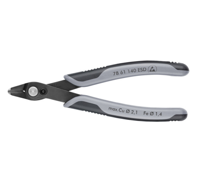 Кусачки Electronic Super Knips XL Ø2,1мм, 140мм KNIPEX 78 61 140 ESD SB