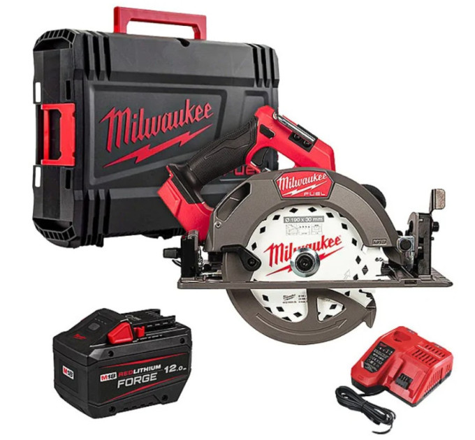Пила дисковая аккумуляторная бесщеточная MILWAUKEE M18 FCS66GR3-121C, Ø190мм FORGE™