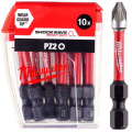 Бита SHOCKWAVE MILWAUKEE, PZ2, 50мм, (10шт)