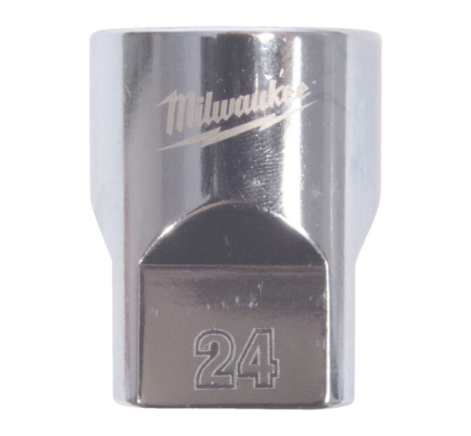 Головка торцевая хромированная ½” MILWAUKEE, (звезда 12 гранн.), 24мм