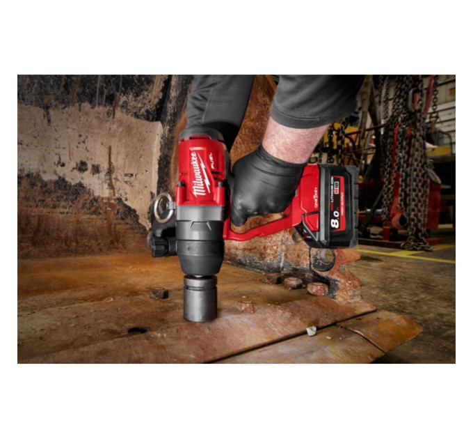 Гайковерт аккумуляторный бесщеточный MILWAUKEE 1'' (2400Нм) M18 ONEFHIWF1-0X, с кольцом (каркас)