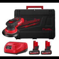 Шліфмашина ексцентрикова акумуляторна безщіткова MILWAUKEE M12 FROS2.5-502X Ø150мм (ЗУ+2ак.Х5Ач)