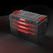 Ящик для инструментов QBRICK SYSTEM PRIME DRAWER 3 TOOLBOX BASIC IP66 (542x335x369мм)