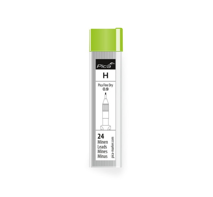Жала графитовые запасные Pica 7050 H для PICA Fine Dry 0,9мм, графит (24шт)