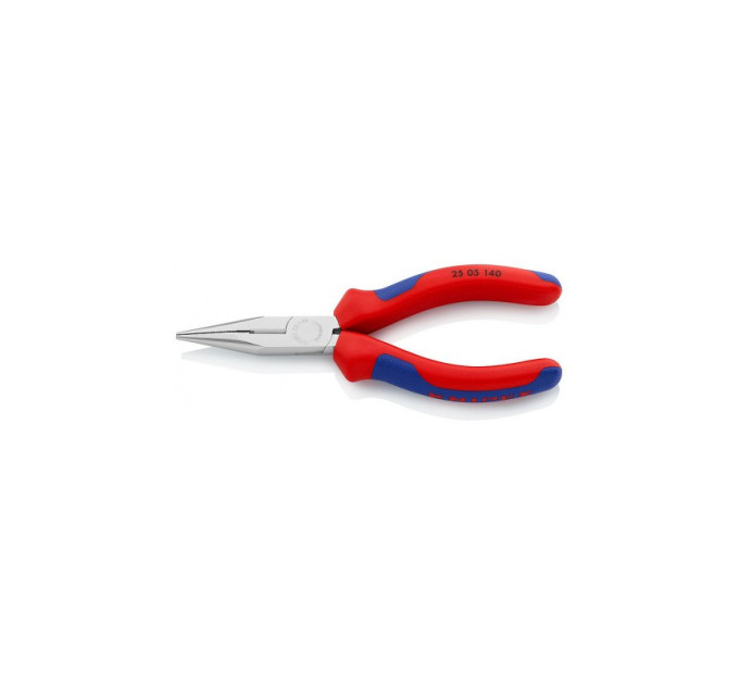 Плоскі круглогубці з ріжучими крайками KNIPEX 25 05 140