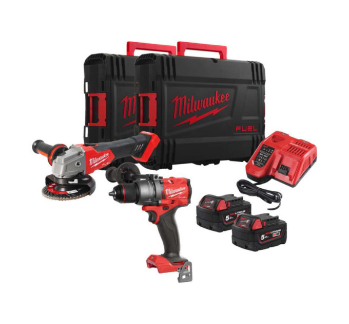 Набір з 2х інструментів безщіткових акумуляторних MILWAUKEE M18 FPP2E3-502X