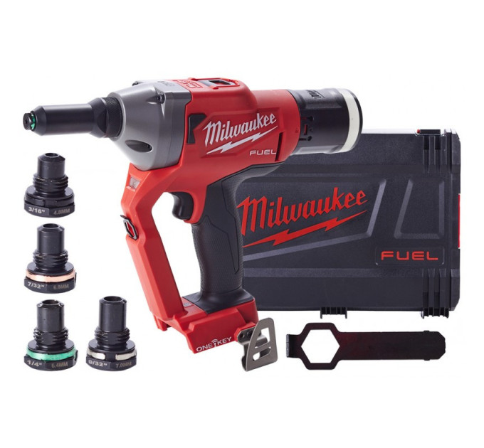 Заклепочник акумуляторний бесщеточный MILWAUKEE M18 ONEFPRT-0X (Ø4,8-7,0мм)(каркас+HDкейс)