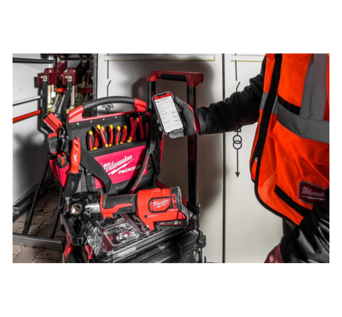 Обжимник гидравлический аккумуляторный для кабелей MILWAUKEE M18 HCCT-201C ONE-KEY (ЗУ+1Х2Ач+кейс)