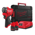 Гайковерт аккумуляторный бесщеточный MILWAUKEE 1/4'' (136 Нм) M12 FSCIWF14-252X, с кольцом