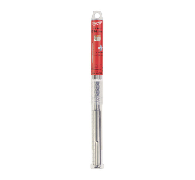 Бур SDS-MAX MX4 MILWAUKEE, Ø14,0х340х200мм