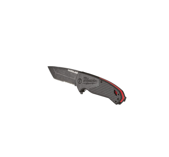 Нож складной HARDLINE Serrated MILWAUKEE с серейторным лезвием 75мм