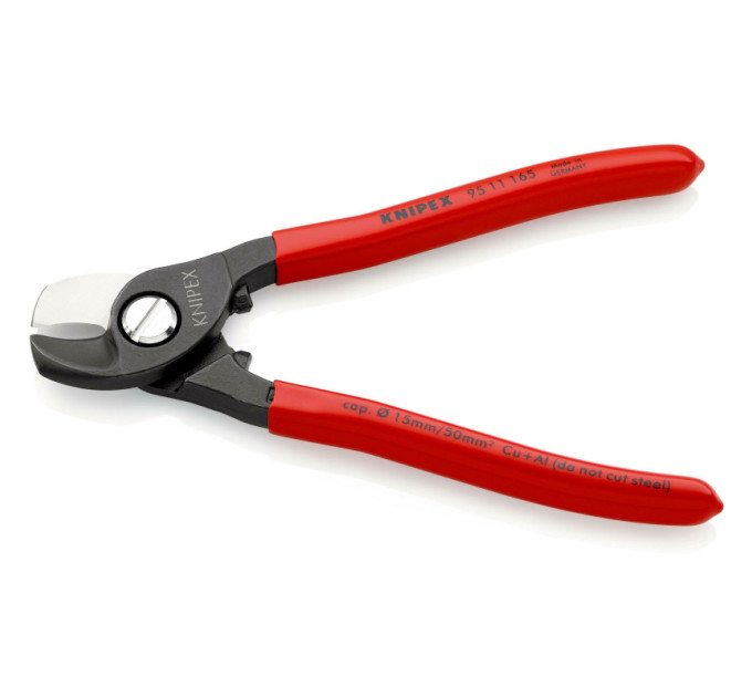 Ножницы для резки кабелей, Ø15мм / 50мм², 165мм KNIPEX 95 11 165, фосфатированные
