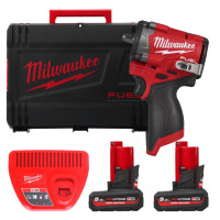 Гайковерт аккумуляторный бесщеточный MILWAUKEE 3/8'' (745 Нм) M12 FCIWF38G3-502X, с кольцом