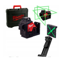 Нивелир лазерный аккумуляторный 3D MILWAUKEE M12 3PL-0C (360˚, зелёный луч)