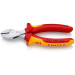 Кусачки боковые (бокорезы) компактные X-Cut, Ø12,0мм, 160мм VDE KNIPEX 73 06 160 SB, хромированные