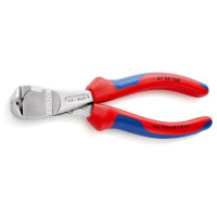 Кусачки торцевые (клещи) особой мощности, Ø4,5мм KNIPEX 67 05 160, хромированные