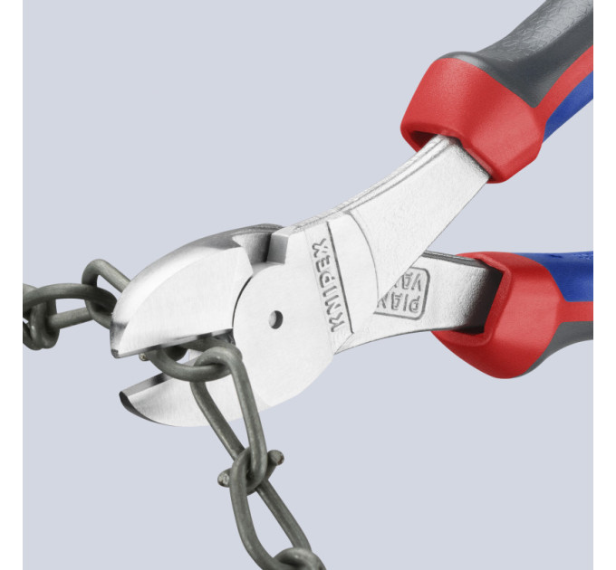 Кусачки боковые (бокорезы) особой мощности, Ø3,8мм, 180мм KNIPEX 74 05 180 SB, хромированные