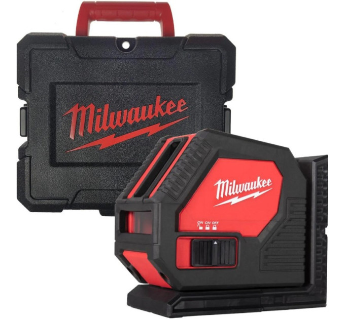 Нивелир лазерный аккумуляторный на батарейках AA MILWAUKEE CLL-C (зелёный луч)