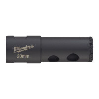 Коронка алмазная Diamond Max MILWAUKEE, Ø20мм M14 (сухое сверление)