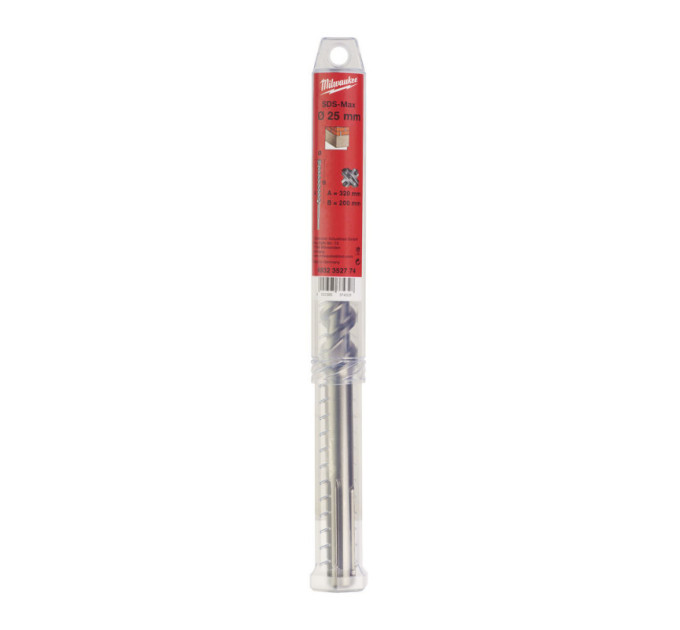 Бур SDS-MAX MX4 MILWAUKEE, Ø25,0х320х200мм